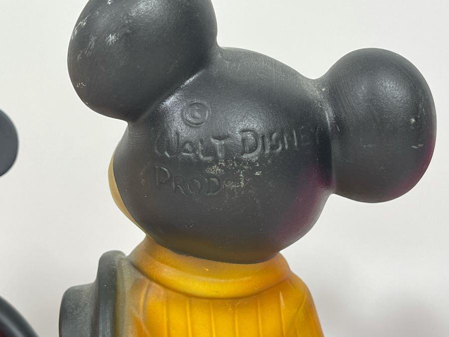 (1) Ceramic Mickey Mouse, (4) Mickey Mouse And Minnie Mouse Figurines [Photo 6]