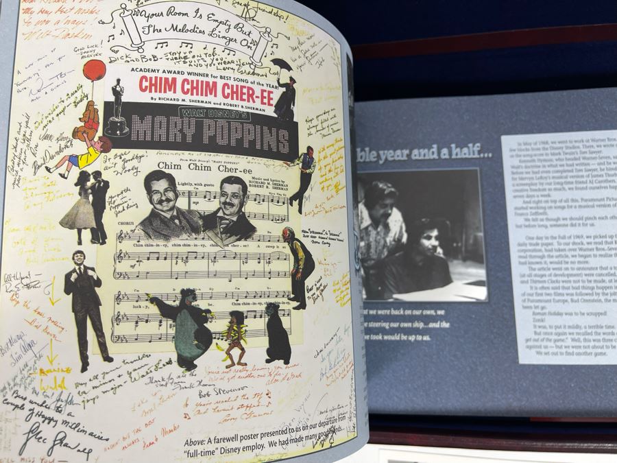 Limited Edition Walt’s Time From Before To Beyond Featuring Signed Photographs From Robert B. Sherman And Richard M. Sherman, First Edition Book And Special Limited Edition Recording CD [Photo 13]