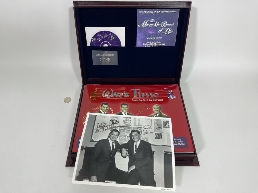 Limited Edition Walt’s Time From Before To Beyond Featuring Signed Photographs From Robert B. Sherman And Richard M. Sherman, First Edition Book And Special Limited Edition Recording CD [Photo 2]