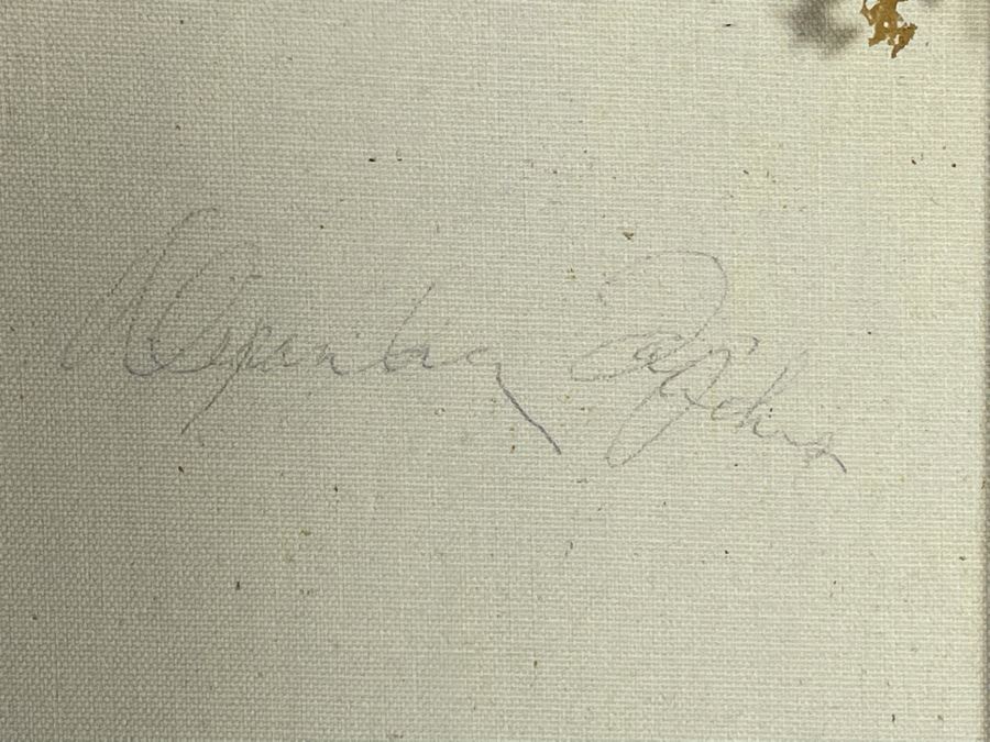 Vintage 1970 Original Abstract Painting Driving Into Sunset Signed On Back Artist Signature Illegible 36 X 36 [Photo 7]