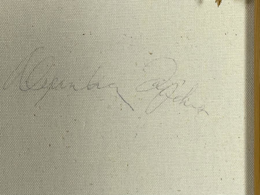 Vintage 1970 Original Abstract Painting Driving Into Sunset Signed On Back Artist Signature Illegible 36 X 36 [Photo 6]