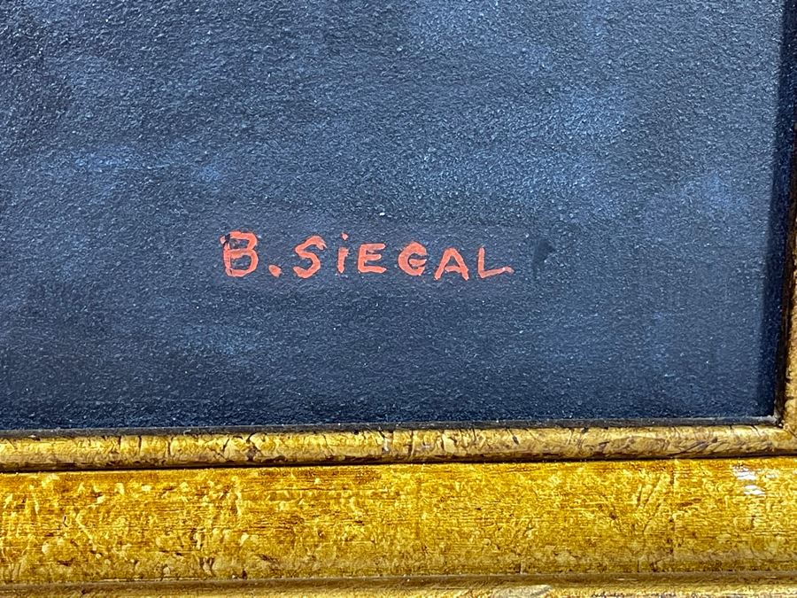 Original Barbara L Siegal Framed Floral Painting On Board 21.5 X 25.5 [Photo 5]