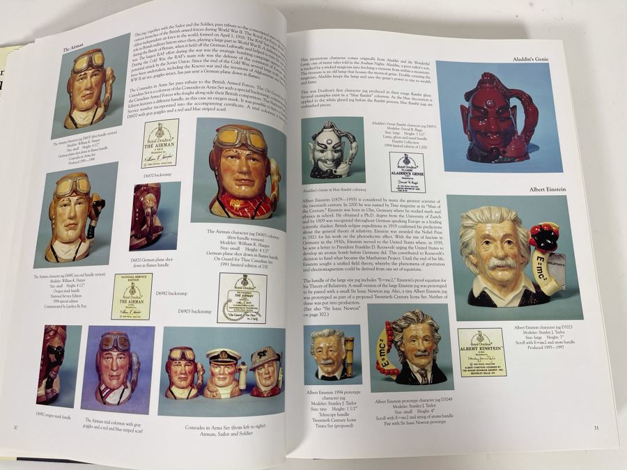 Signed Hardcover Book A Century Of Royal Doulton  Character & Toby Jugs Signed By Louise Irvine [Photo 13]