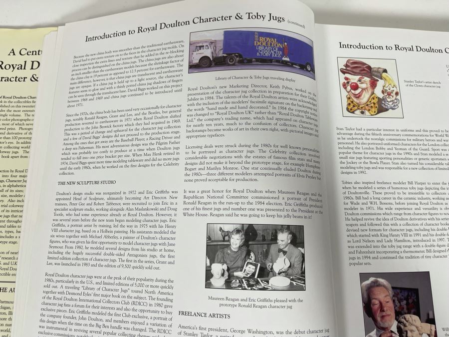 Signed Hardcover Book A Century Of Royal Doulton  Character & Toby Jugs Signed By Louise Irvine [Photo 11]