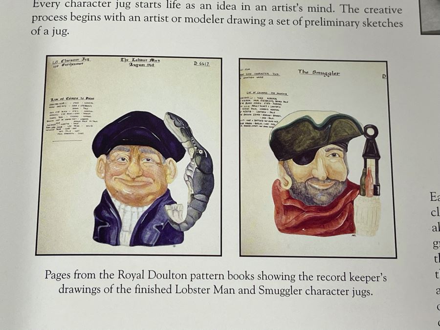 Signed Hardcover Book A Century Of Royal Doulton  Character & Toby Jugs Signed By Louise Irvine [Photo 12]