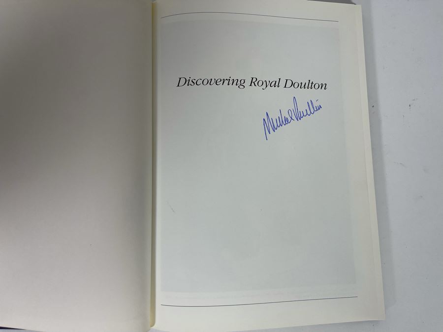 Signed Hardcover Book Discovering Royal Doulton Signed By Michael Doulton [Photo 4]