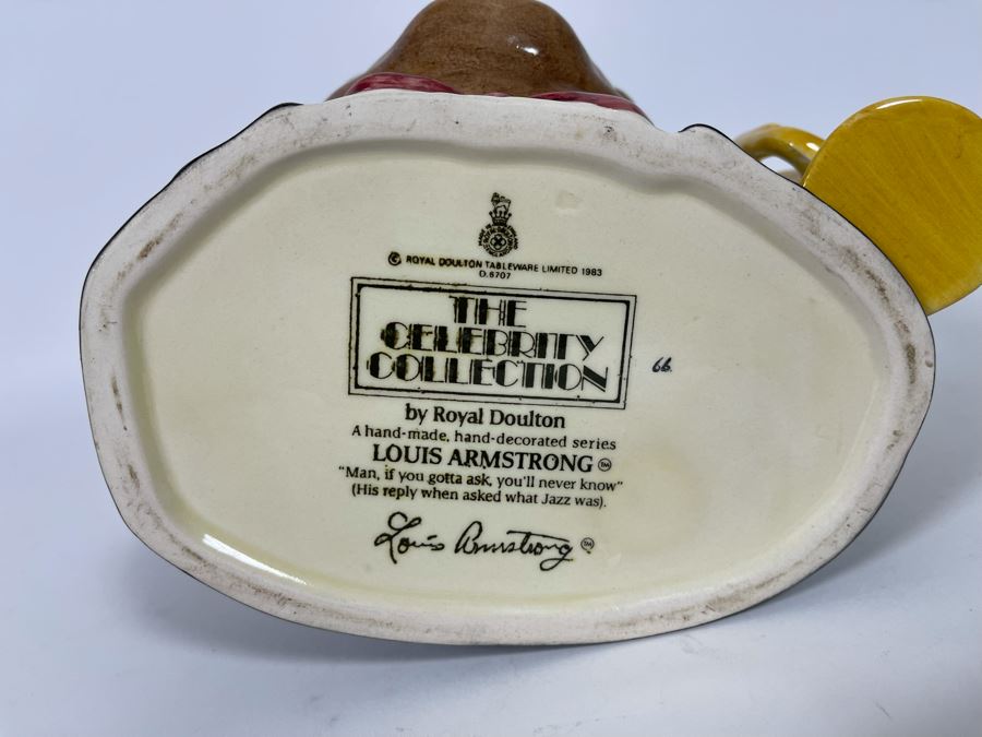 Royal Doulton Louis Armstrong The Celebrity Collection Toby Jug Mug 7H D6707 [Photo 8]