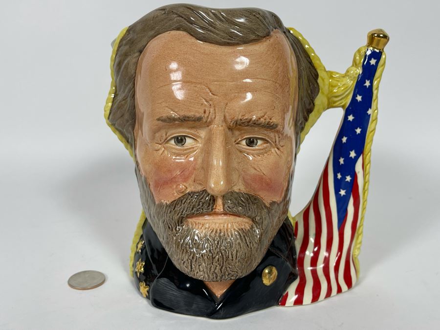 Royal Doulton “The Antagonists’ Collection” The Civil War Ulysses S. Grant / Robert E. Lee Limited Edition Toby Jug Mug 7H D6698 [Photo 3]