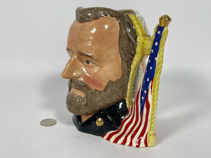 Royal Doulton “The Antagonists’ Collection” The Civil War Ulysses S. Grant / Robert E. Lee Limited Edition Toby Jug Mug 7H D6698 [Photo 5]