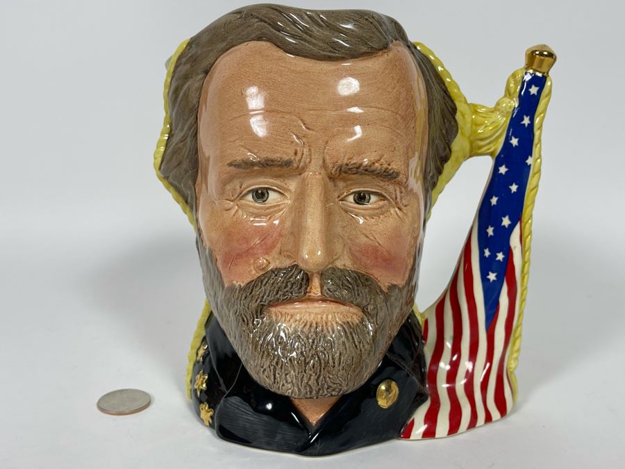 Royal Doulton “The Antagonists’ Collection” The Civil War Ulysses S. Grant / Robert E. Lee Limited Edition Toby Jug Mug 7H D6698 [Photo 4]