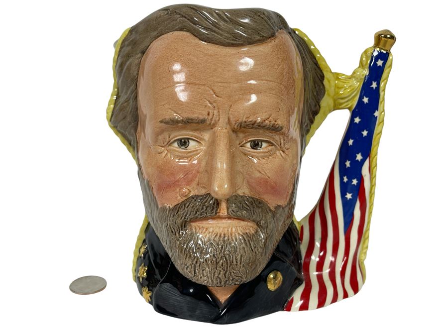 Royal Doulton “The Antagonists’ Collection” The Civil War Ulysses S. Grant / Robert E. Lee Limited Edition Toby Jug Mug 7H D6698