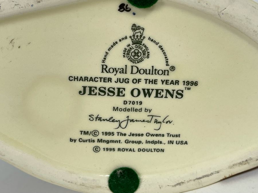 Royal Doulton Character Jug Of The Year 1996 Jesse Owens Toby Jug Mug 7H D7019 [Photo 9]