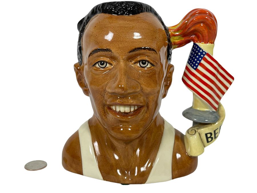 Royal Doulton Character Jug Of The Year 1996 Jesse Owens Toby Jug Mug 7H D7019