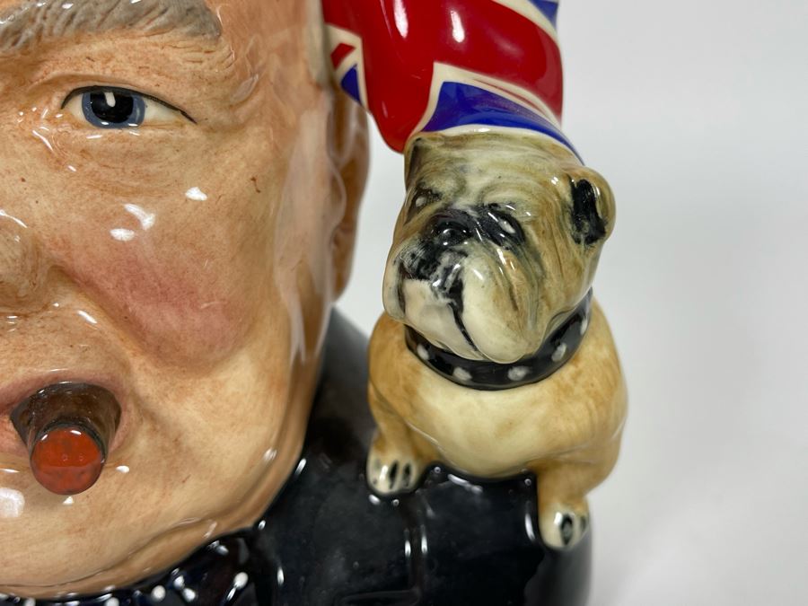 Royal Doulton Character Jug Of The Year Winston Churchill Special Edition Toby Jug Mug 6.5H D6907 [Photo 5]