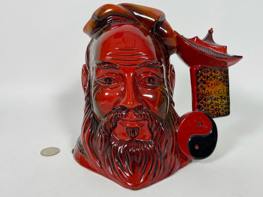 Royal Doulton Flambe Confucius Limited Edition Toby Jug Mug 7H D7003 [Photo 2]