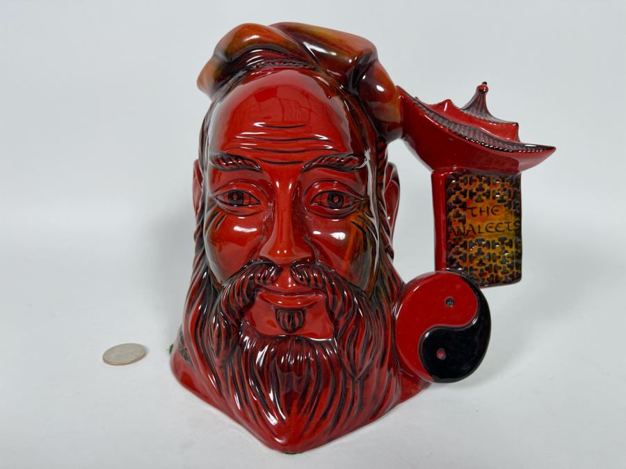 Royal Doulton Flambe Confucius Limited Edition Toby Jug Mug 7H D7003 [Photo 15]