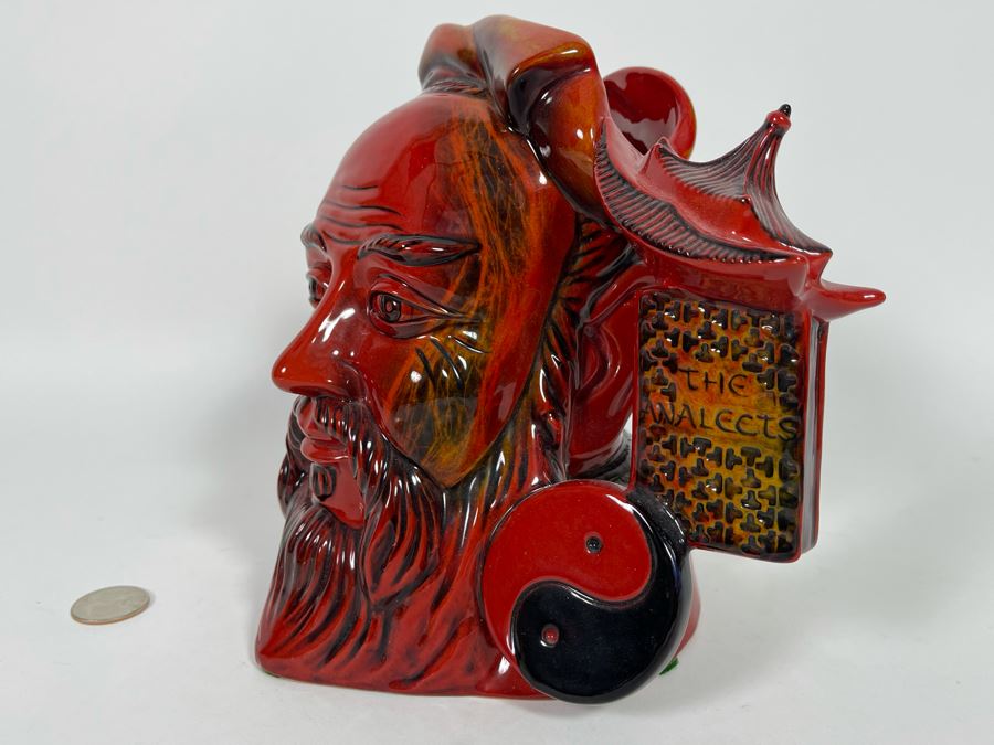 Royal Doulton Flambe Confucius Limited Edition Toby Jug Mug 7H D7003 [Photo 6]