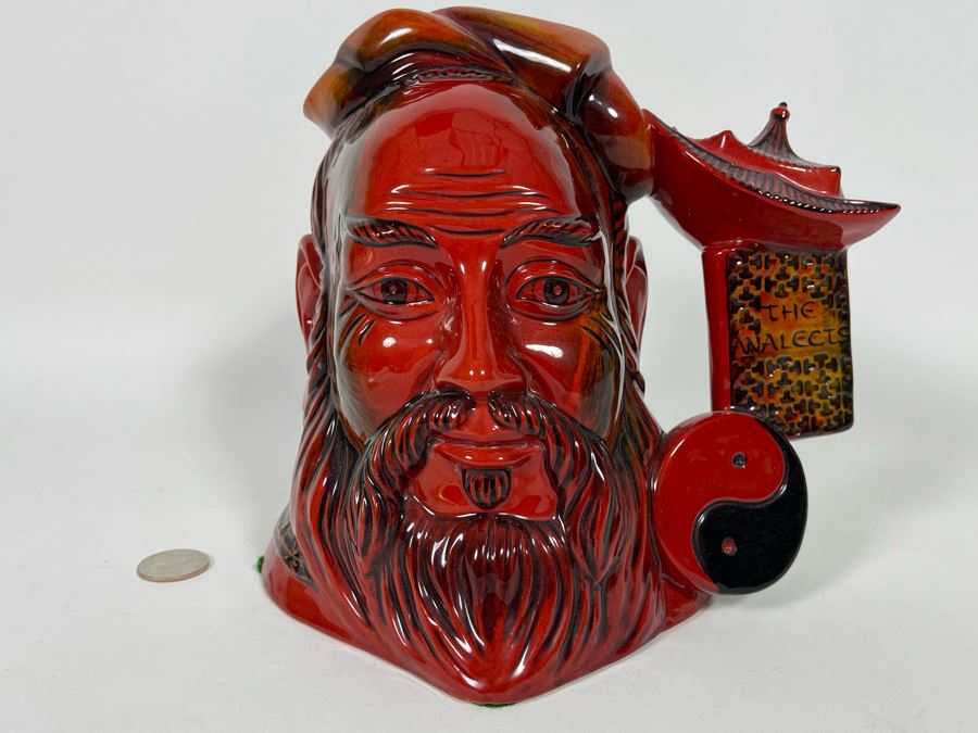 Royal Doulton Flambe Confucius Limited Edition Toby Jug Mug 7H D7003 [Photo 3]