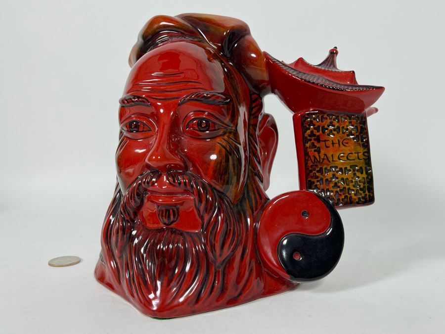Royal Doulton Flambe Confucius Limited Edition Toby Jug Mug 7H D7003 [Photo 5]