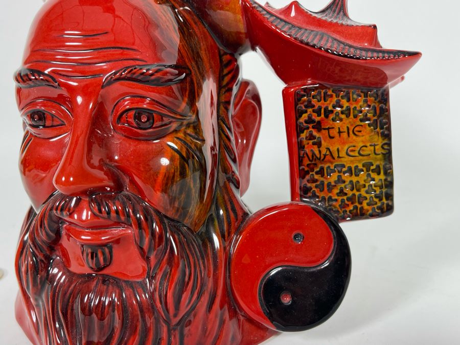 Royal Doulton Flambe Confucius Limited Edition Toby Jug Mug 7H D7003 [Photo 4]