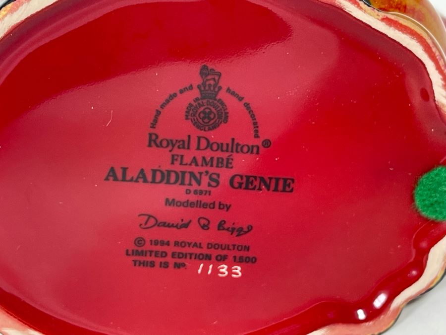 Royal Doulton Flambe Aladdin’s Genie Limited Edition Toby Jug Mug 7H D6971 [Photo 12]