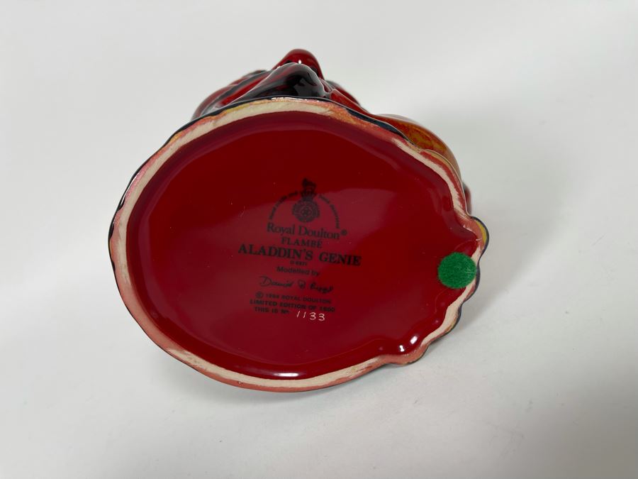 Royal Doulton Flambe Aladdin’s Genie Limited Edition Toby Jug Mug 7H D6971 [Photo 10]