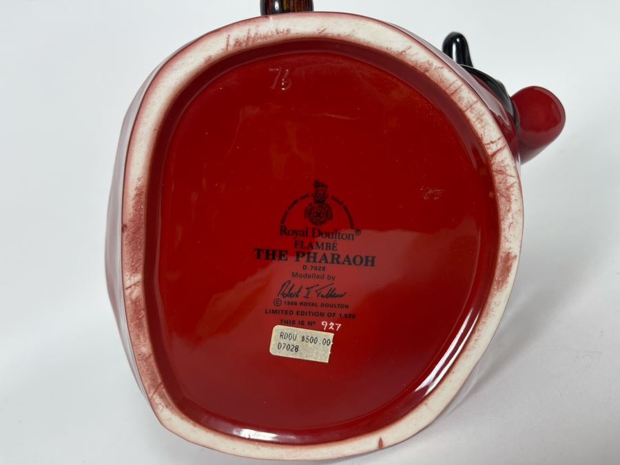 Royal Doulton Flambe The Pharaoh Limited Edition Toby Jug Mug 7H D7028 [Photo 13]