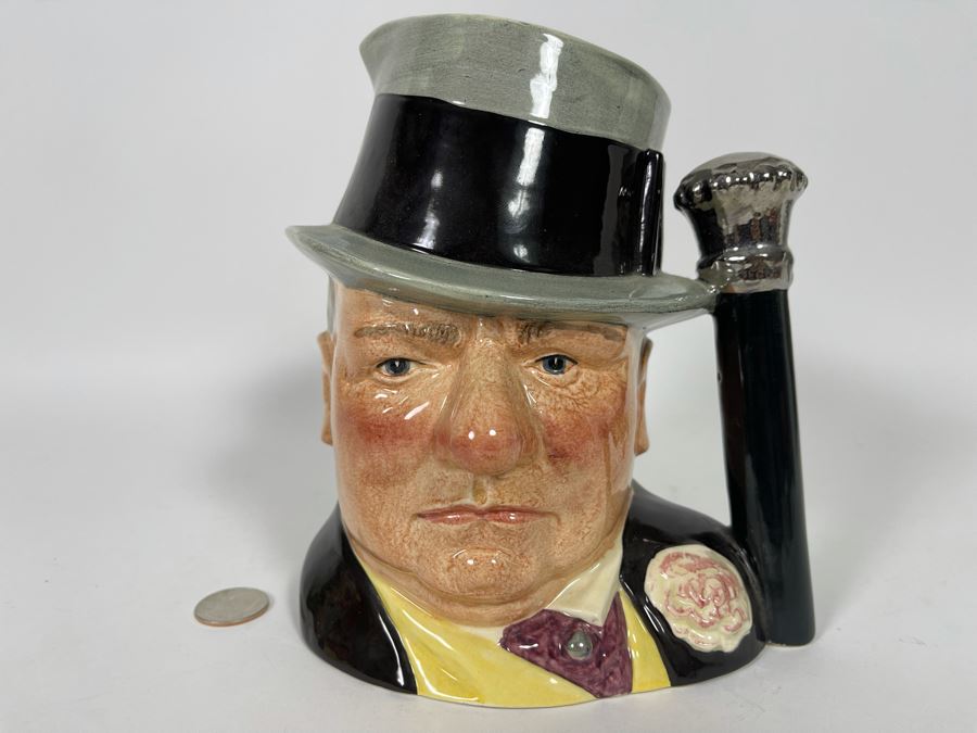 Royal Doulton The Celebrity Collection W.C. Fields Toby Jug Mug 7H D6674 [Photo 3]