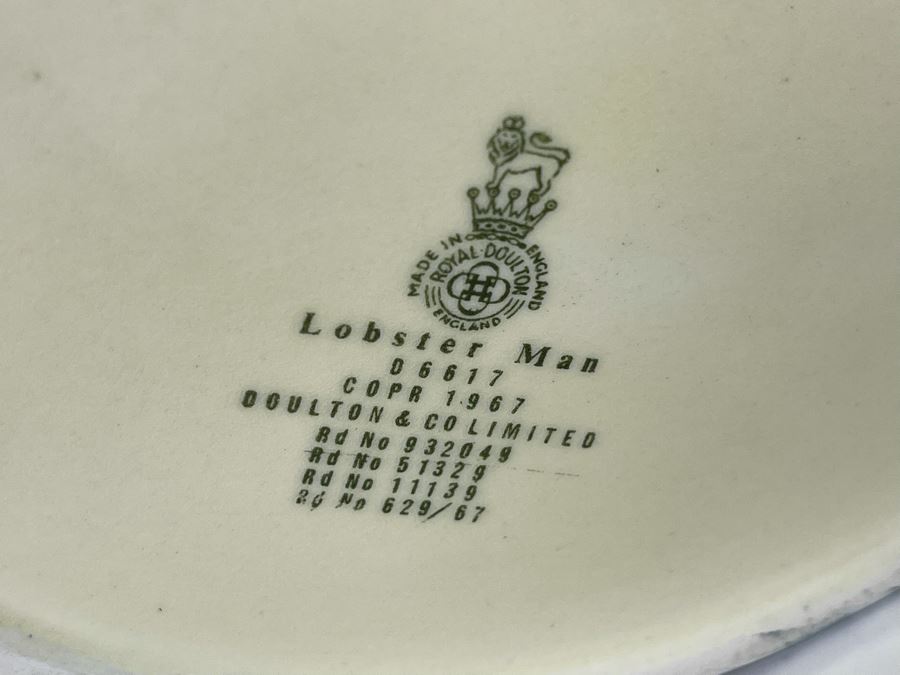Royal Doulton The Lobster Man Toby Jug Mug 7H D6617 [Photo 9]