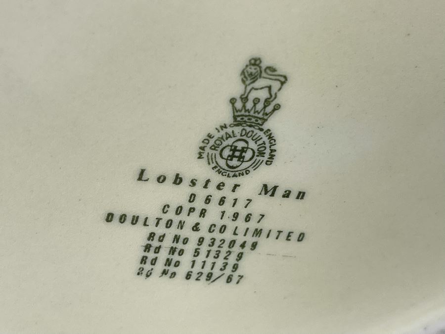 Royal Doulton The Lobster Man Toby Jug Mug 7H D6617 [Photo 10]