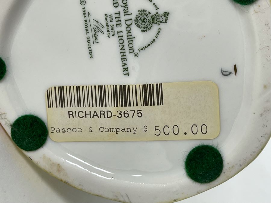 Royal Doulton Richard The Lionheart Figurine 10H HN3675 [Photo 19]