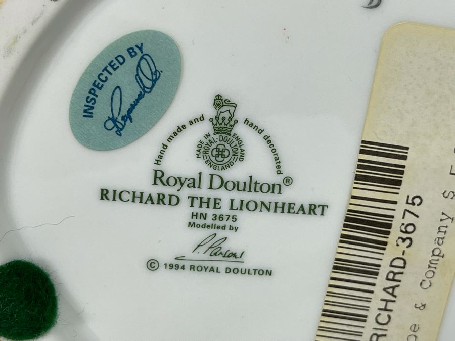 Royal Doulton Richard The Lionheart Figurine 10H HN3675 [Photo 18]