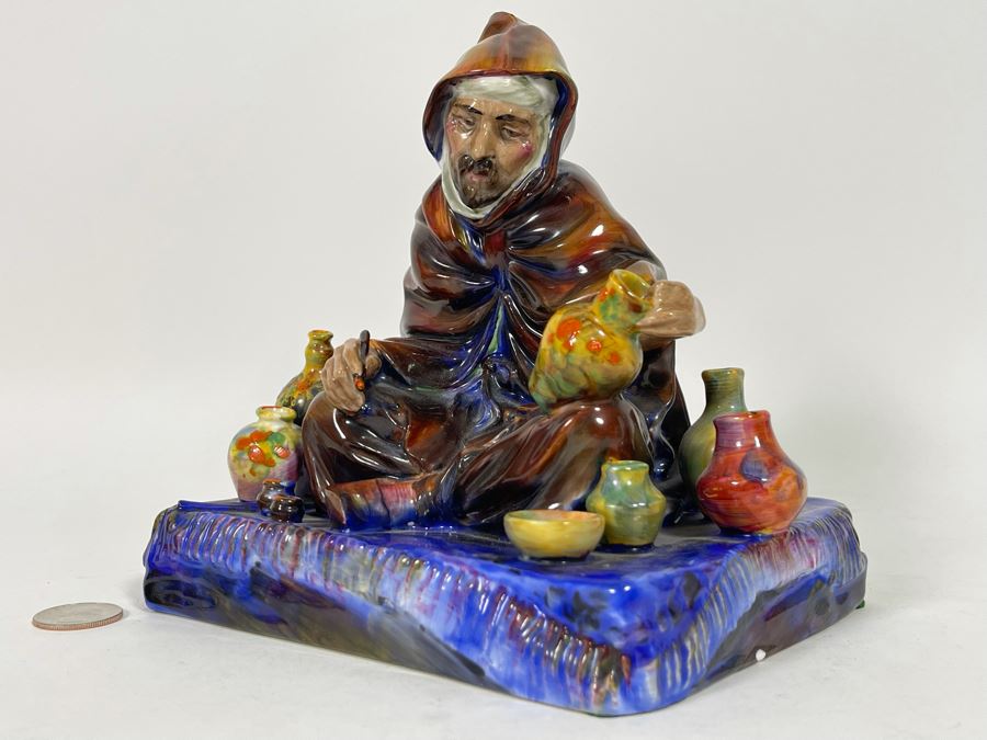 Old Royal Doulton The Potter Figurine 10H HN1493 Very Slight Clip On Side (See Photos) 7W X 5.5D X 7H [Photo 12]