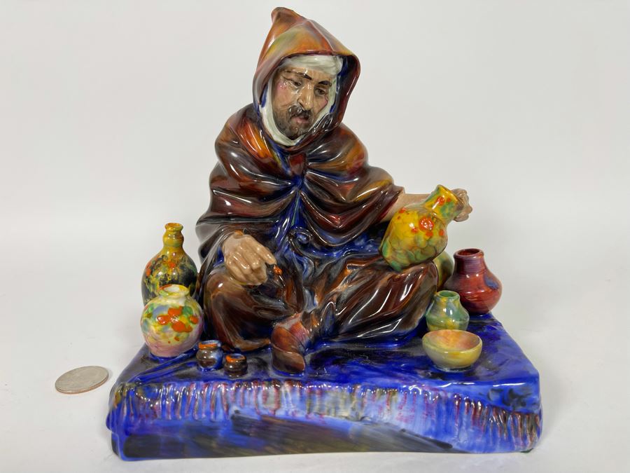 Old Royal Doulton The Potter Figurine 10H HN1493 Very Slight Clip On Side (See Photos) 7W X 5.5D X 7H [Photo 3]