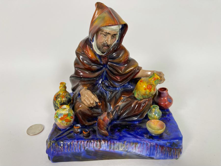 Old Royal Doulton The Potter Figurine 10H HN1493 Very Slight Clip On Side (See Photos) 7W X 5.5D X 7H [Photo 4]