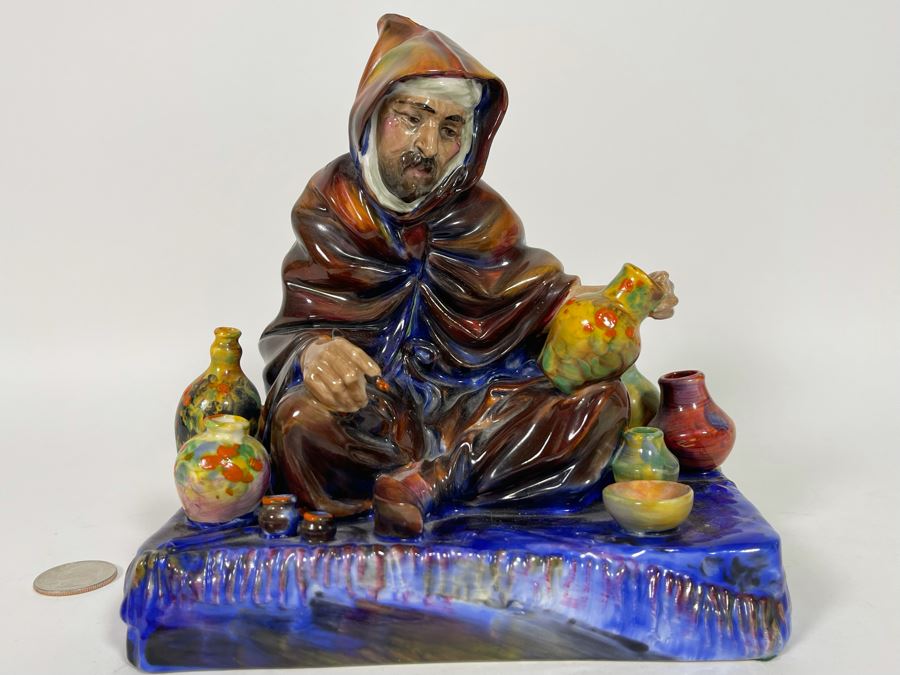 Old Royal Doulton The Potter Figurine 10H HN1493 Very Slight Clip On Side (See Photos) 7W X 5.5D X 7H [Photo 5]