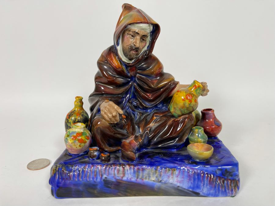 Old Royal Doulton The Potter Figurine 10H HN1493 Very Slight Clip On Side (See Photos) 7W X 5.5D X 7H [Photo 2]