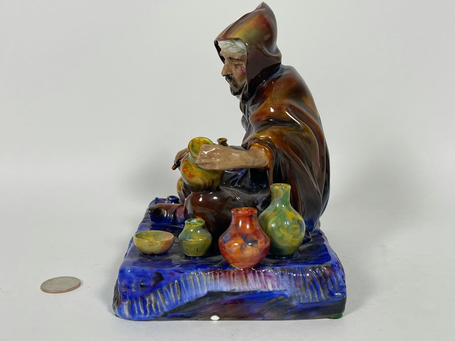 Old Royal Doulton The Potter Figurine 10H HN1493 Very Slight Clip On Side (See Photos) 7W X 5.5D X 7H [Photo 14]