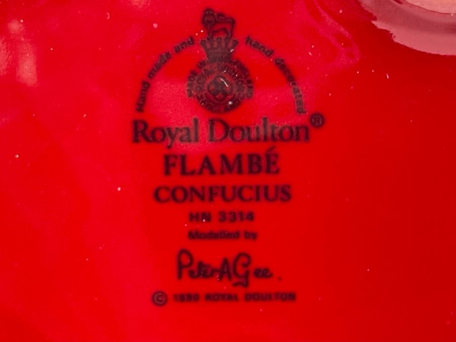 Royal Doulton Flambe Confucius Figurine 9H HN3314 [Photo 11]