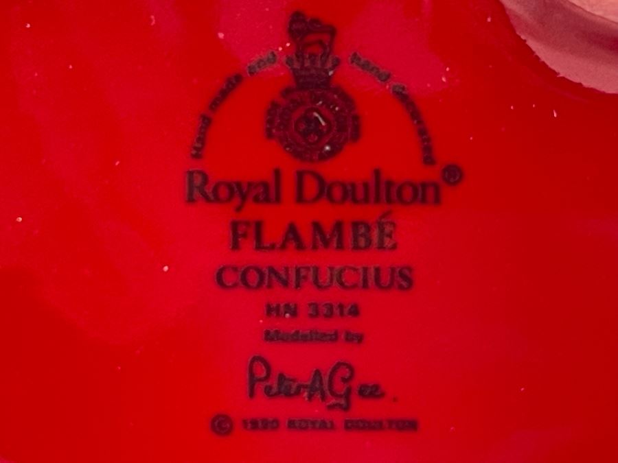 Royal Doulton Flambe Confucius Figurine 9H HN3314 [Photo 13]