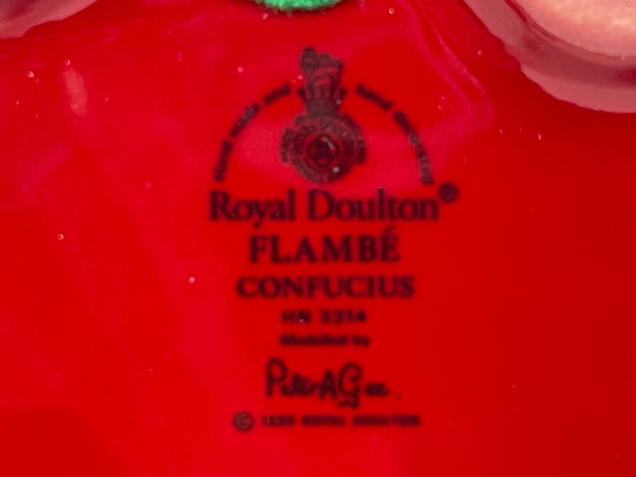 Royal Doulton Flambe Confucius Figurine 9H HN3314 [Photo 12]