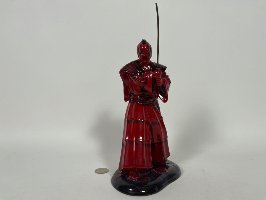 Royal Doulton Flambe Samurai Warrior Figurine 10H HN3402 [Photo 4]