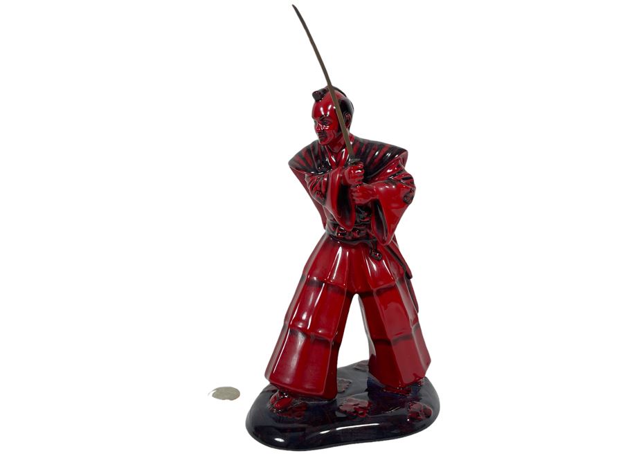 Royal Doulton Flambe Samurai Warrior Figurine 10H HN3402 [Photo 1]