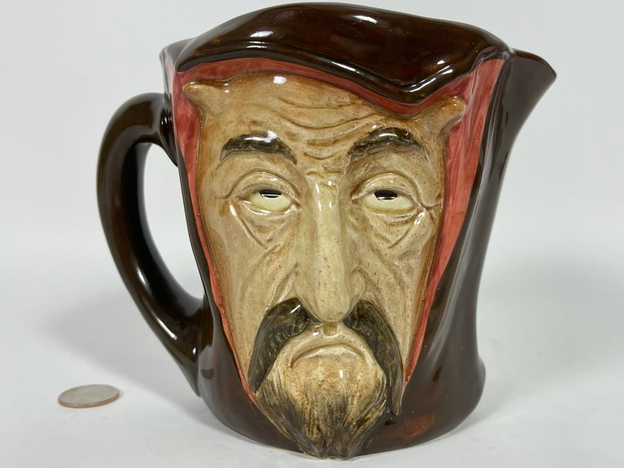 Rare Royal Doulton Mephistopheles Devil With Verse Toby Jug Mug 5.75H