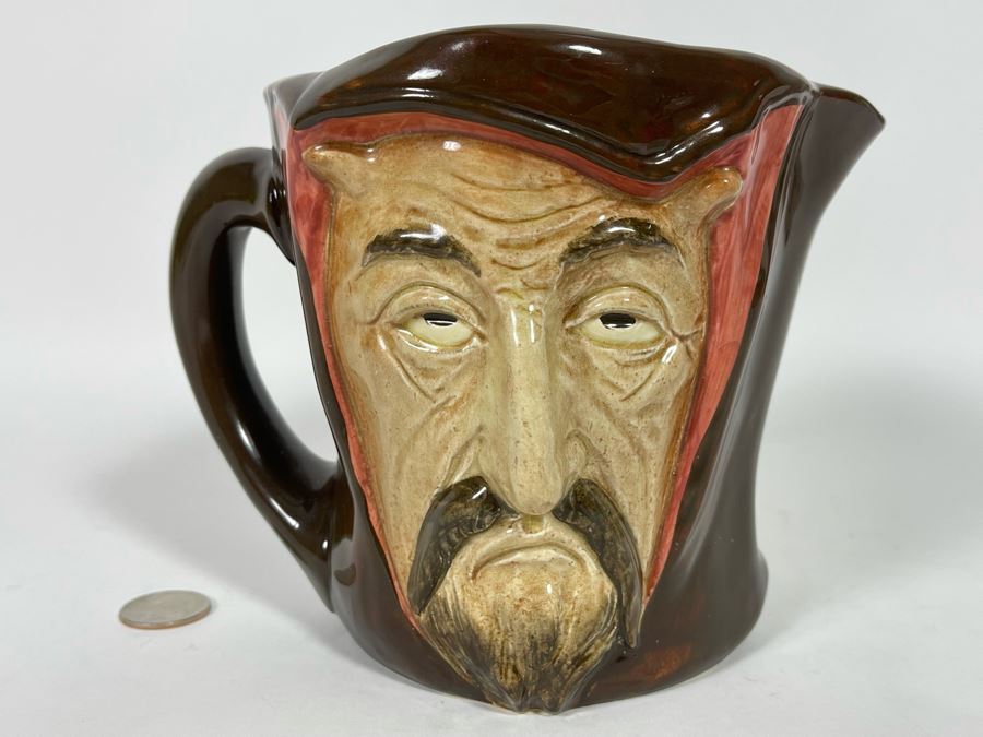 Rare Royal Doulton Mephistopheles Devil With Verse Toby Jug Mug 5.75H [Photo 2]