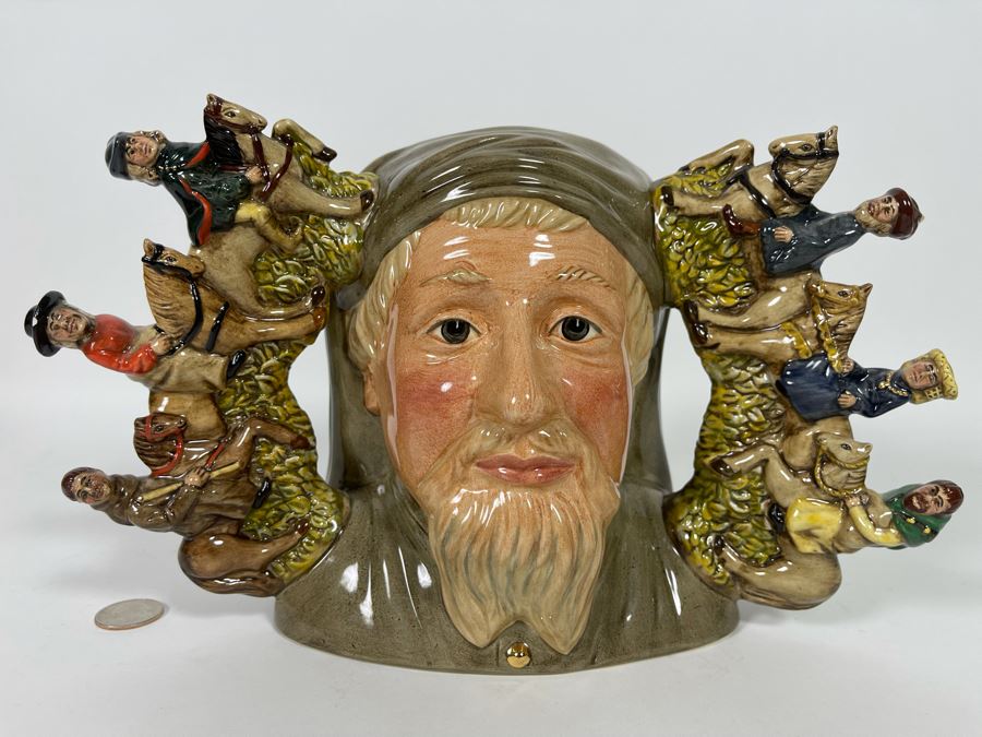 Royal Doulton Geoffrey Chaucer Limited Edition Toby Jug Mug 7.5H (Slight Chip On Hat On Left Handle) [Photo 2]