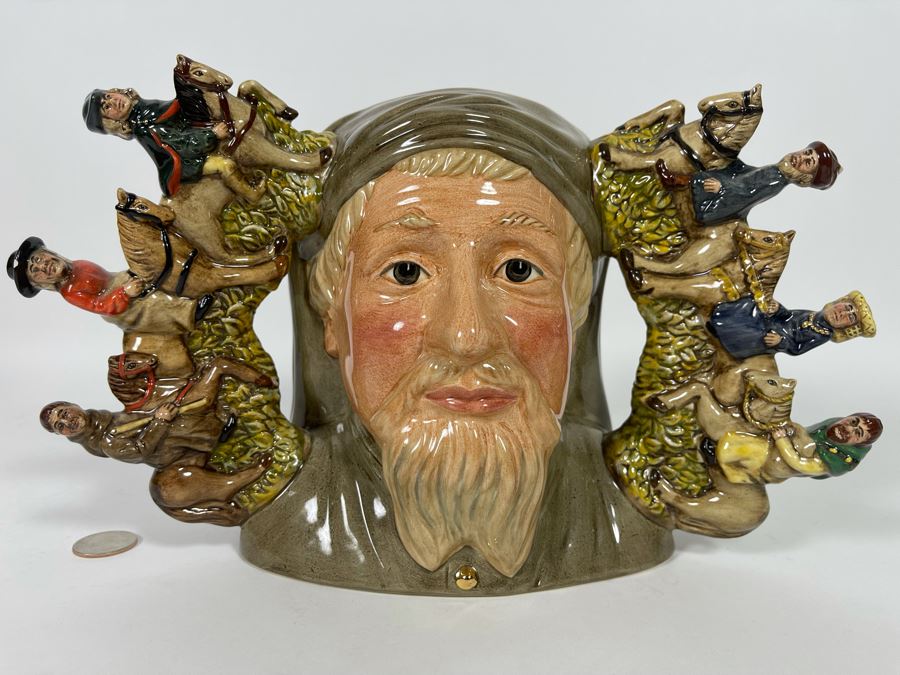 Royal Doulton Geoffrey Chaucer Limited Edition Toby Jug Mug 7.5H (Slight Chip On Hat On Left Handle) [Photo 3]
