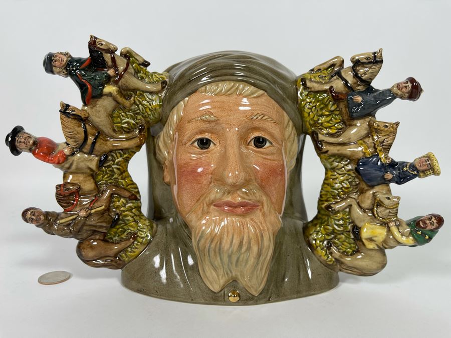 Royal Doulton Geoffrey Chaucer Limited Edition Toby Jug Mug 7.5H (Slight Chip On Hat On Left Handle) [Photo 4]