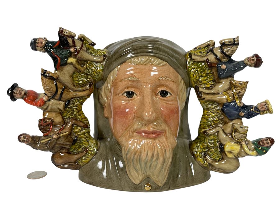 Royal Doulton Geoffrey Chaucer Limited Edition Toby Jug Mug 7.5H (Slight Chip On Hat On Left Handle) [Photo 1]