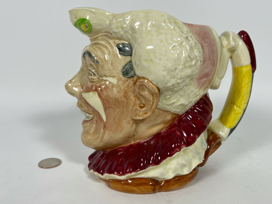 1950 Royal Doulton The Clown Toby Jug Mug 6.25H D6322 [Photo 5]